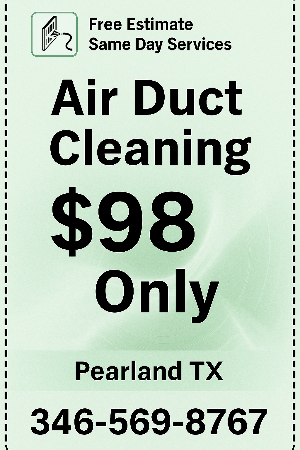 Air Duct Vent Cleaning Pearland TX Coupon